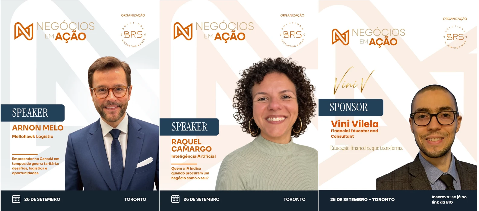 Six Speakers and 79 Seats: Negócios em Ação Returns to Toronto on 26 September